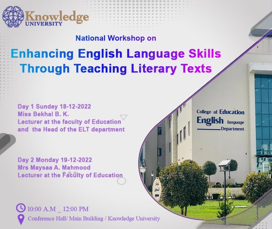Enhancing English language skills Through teaching Literature Texts