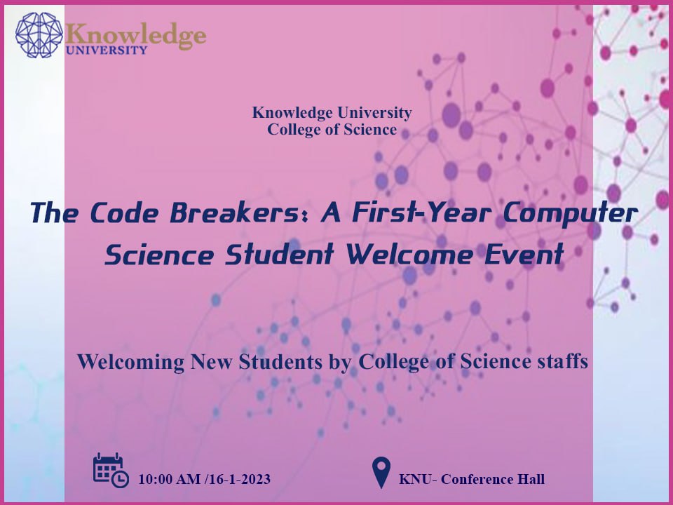 The Code Breakers: A First-Year Computer Science Student Welcome Event