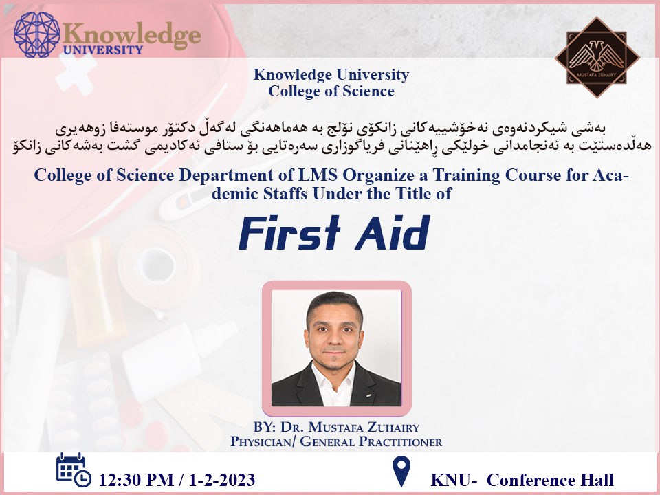 First Aid Training for Academic Staff at Knowledge University