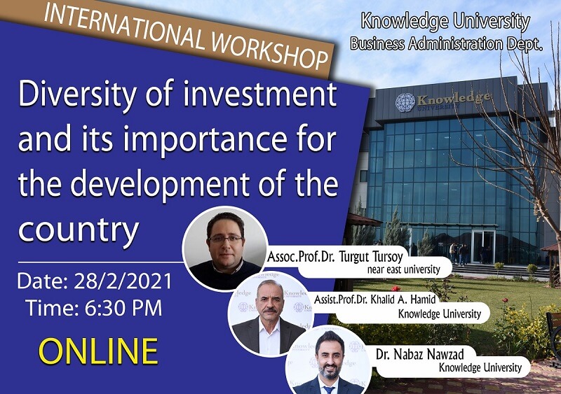 Diversity of investment and its importance for the Development of The Country International Worshop
