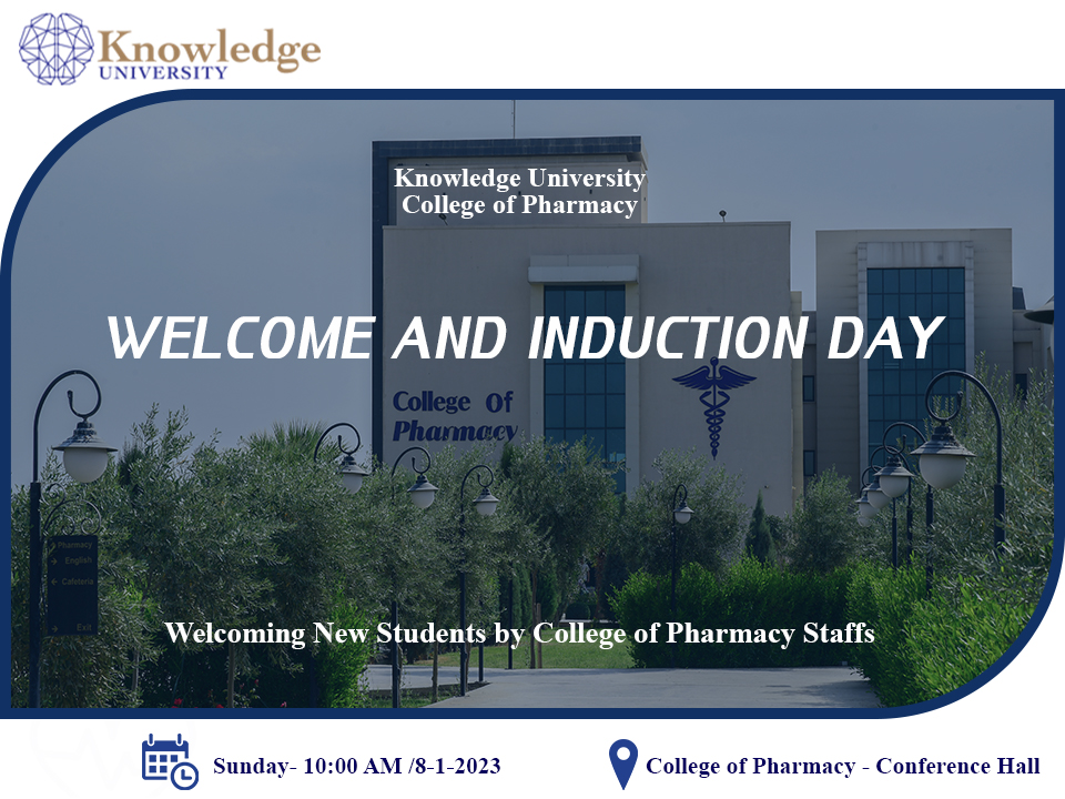 Welcome and induction day for pharmacy student 