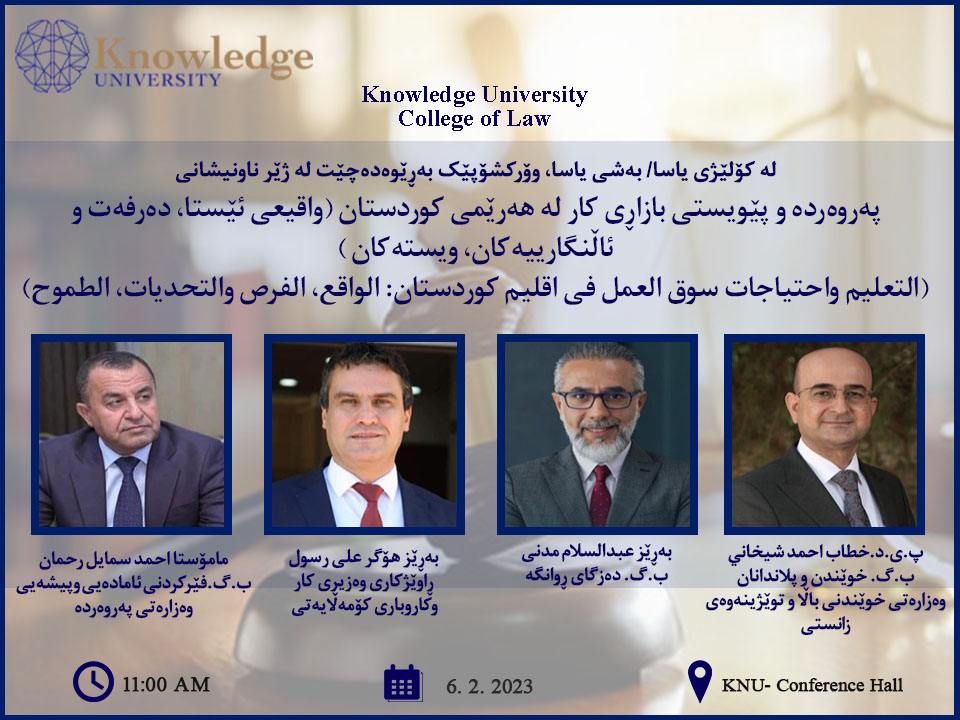 Education and the needs of the labor market in the Kurdistan Region