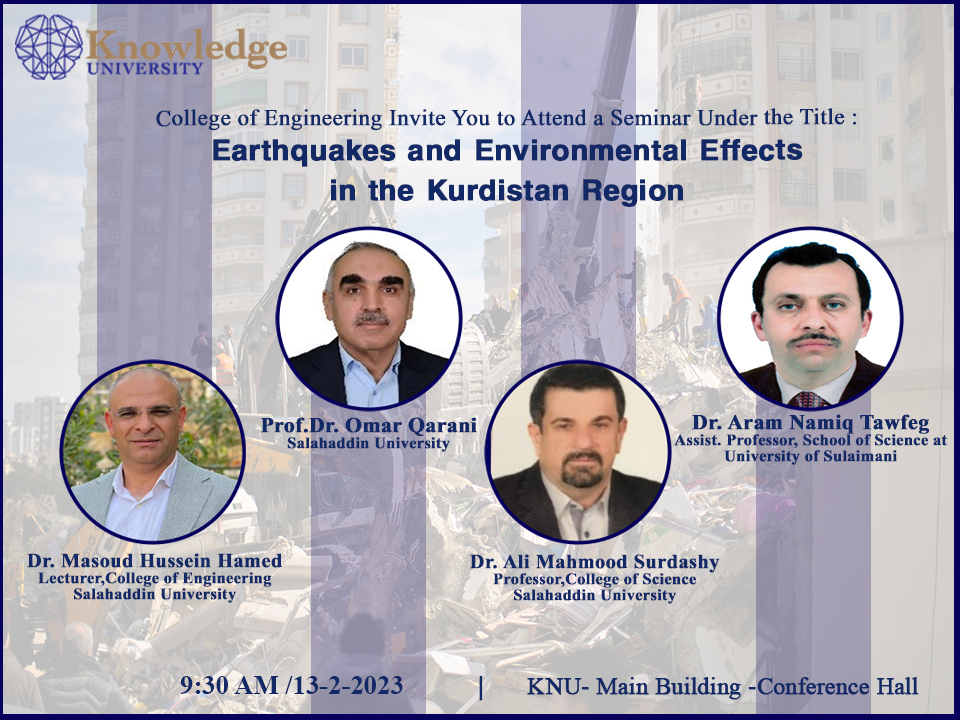 Earthquakes and Their Environmental Damage in the Kurdistan Region