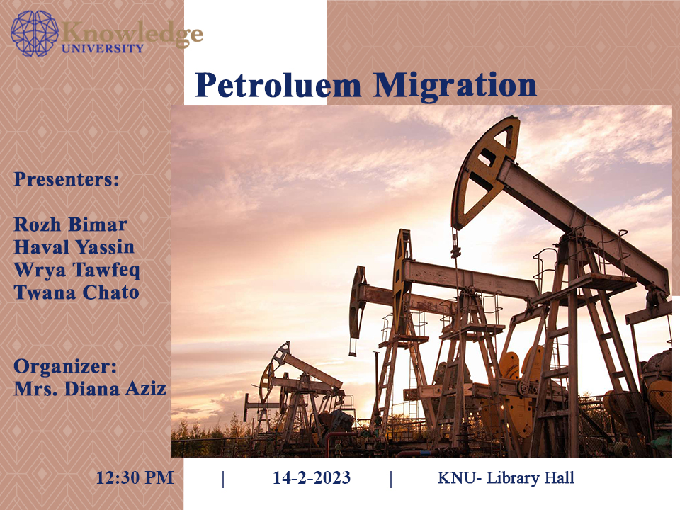 Petroleum migration 