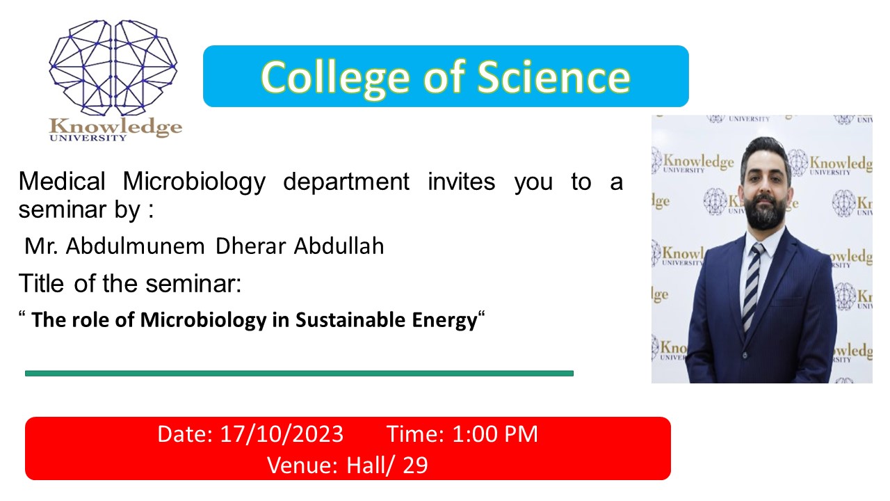 The role of Microbiology in Sustainable Energy