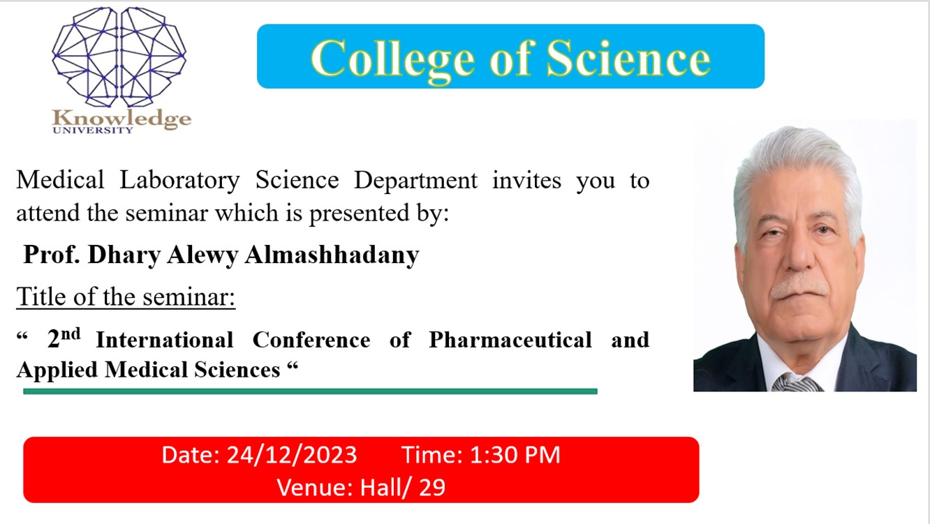 2nd international conference of pharmaceutical and applied sciences