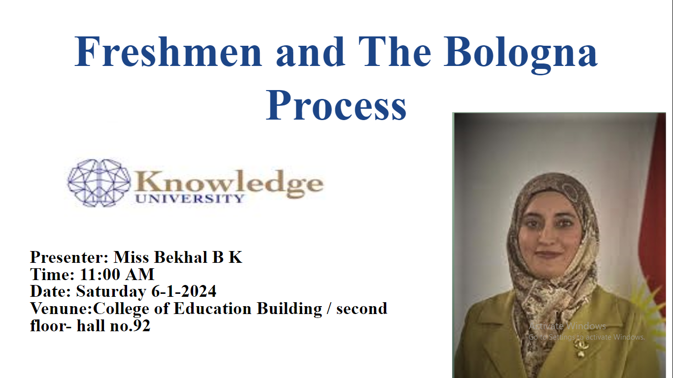 Freshmen and the Bologna Process 