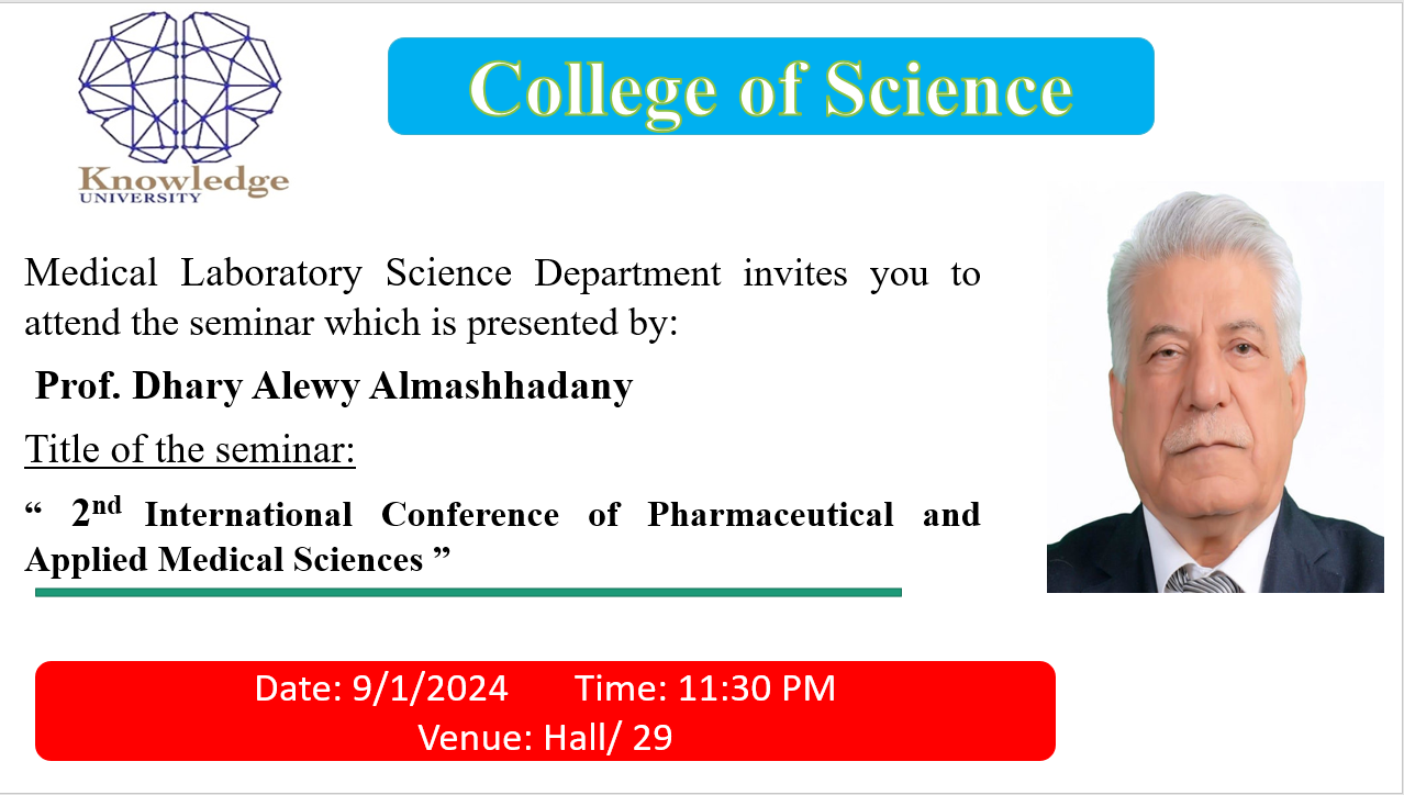 2nd international conference of pharmaceutical and applied sciences