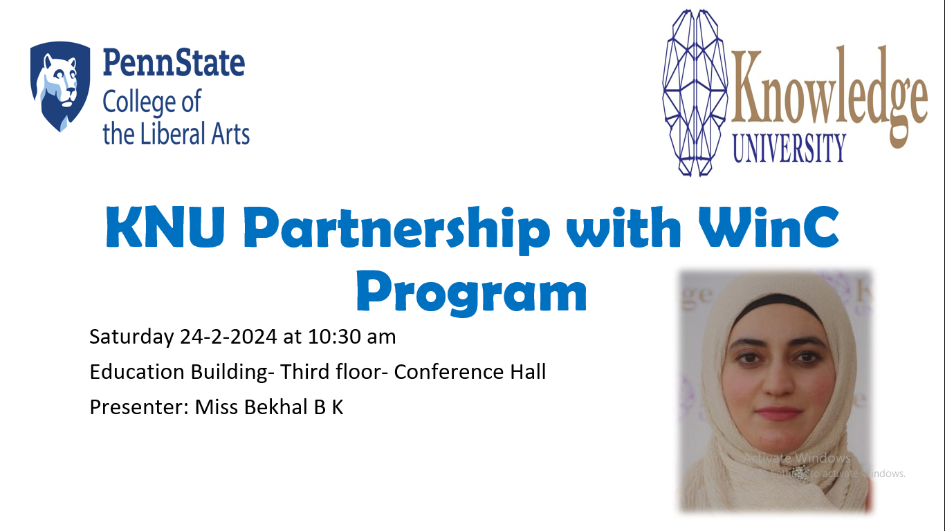 KNU Partnership with WinC Program 