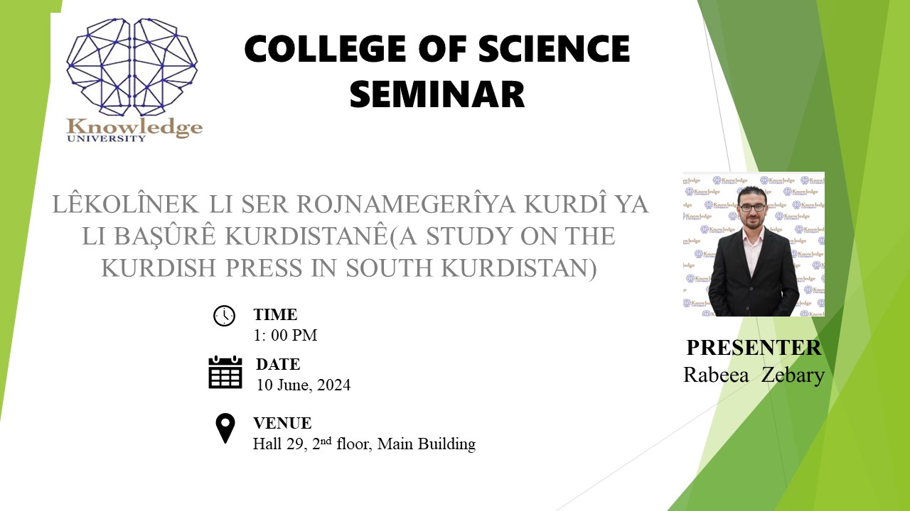 LÊKOLÎNEK LI SER ROJNAMEGERÎYA KURDÎ YA LI BAŞÛRÊ KURDISTANÊ (A STUDY ON THE KURDISH PRESS IN SOUTH KURDISTAN