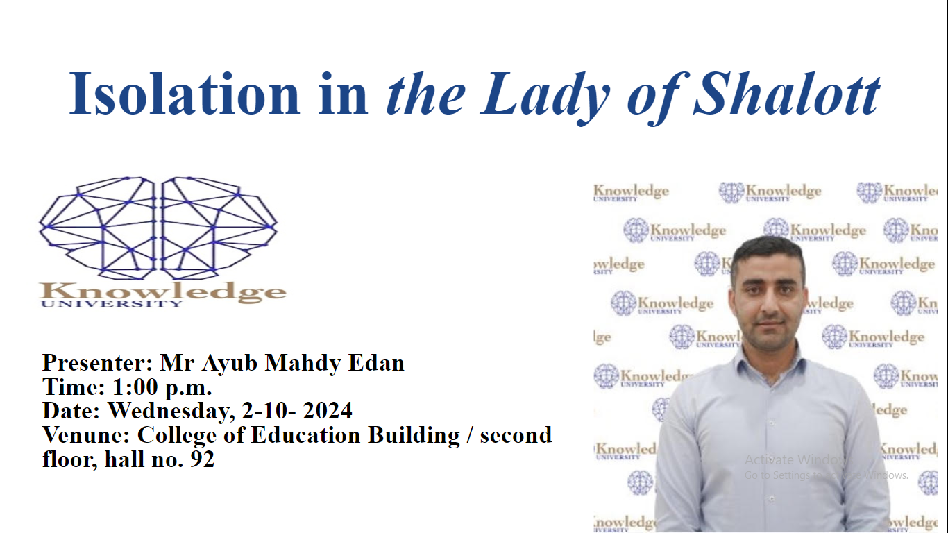 Isolation in the Lady of Shallot 