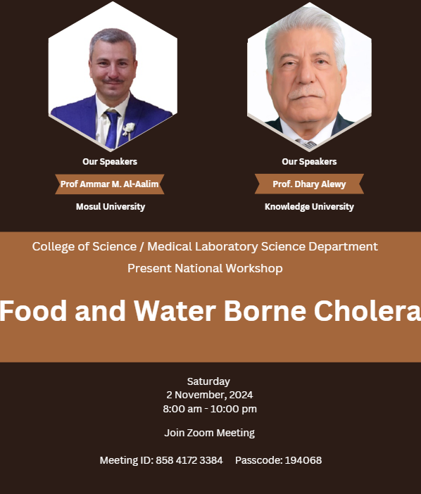 Food and water borne cholera