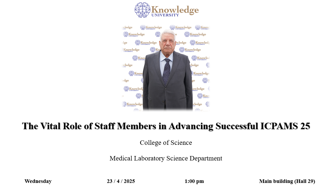 The Vital Role of Staff Members in Advancing Successful ICPAMS 25