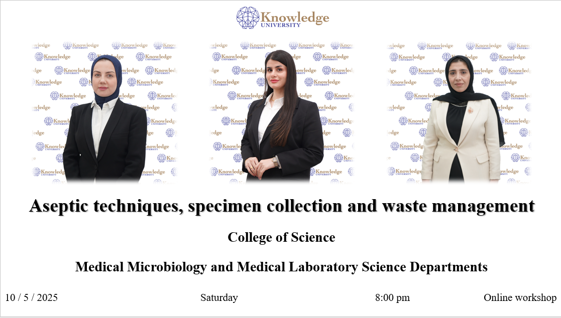 Aseptic techniques, specimen collection and waste management
