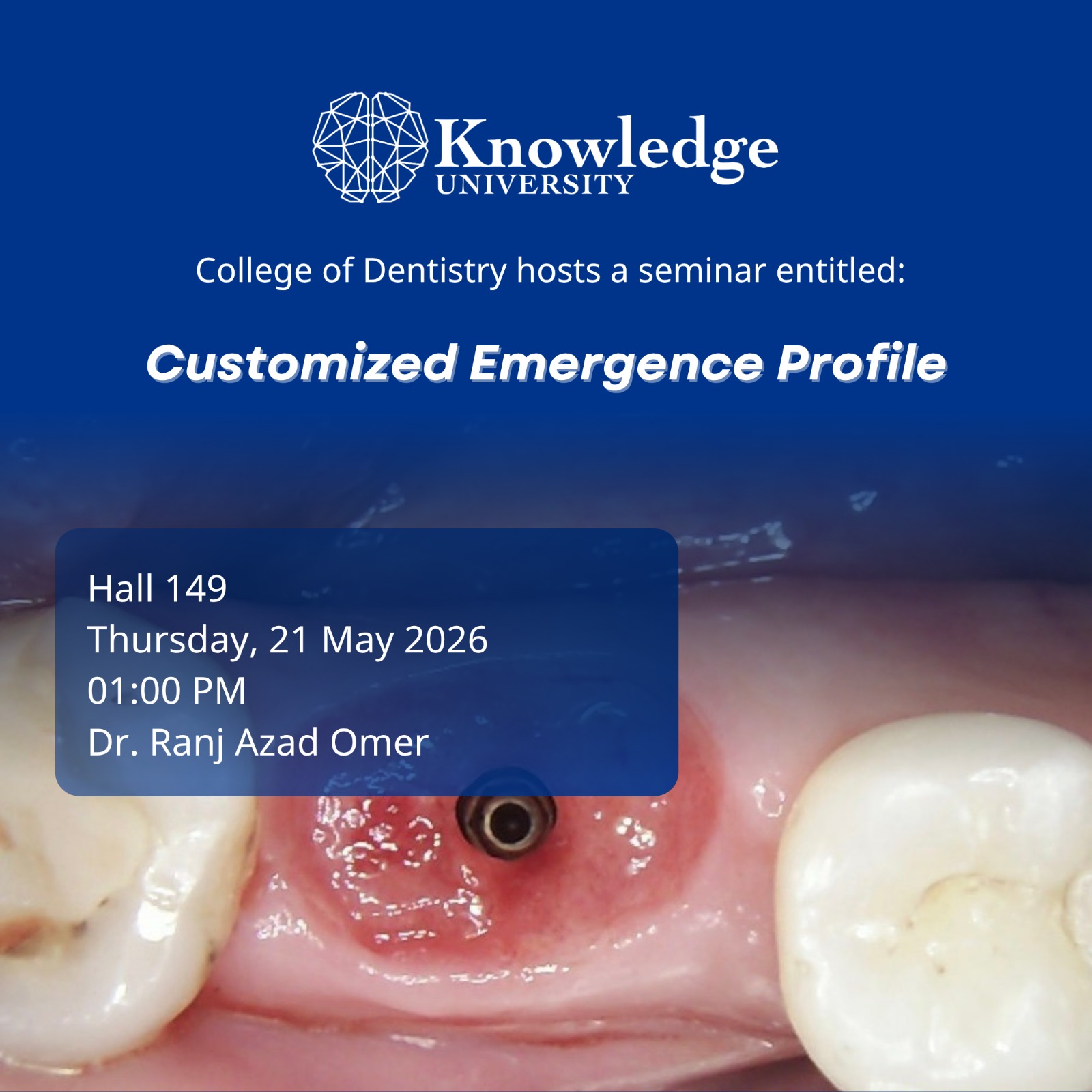 Customized emergence profile