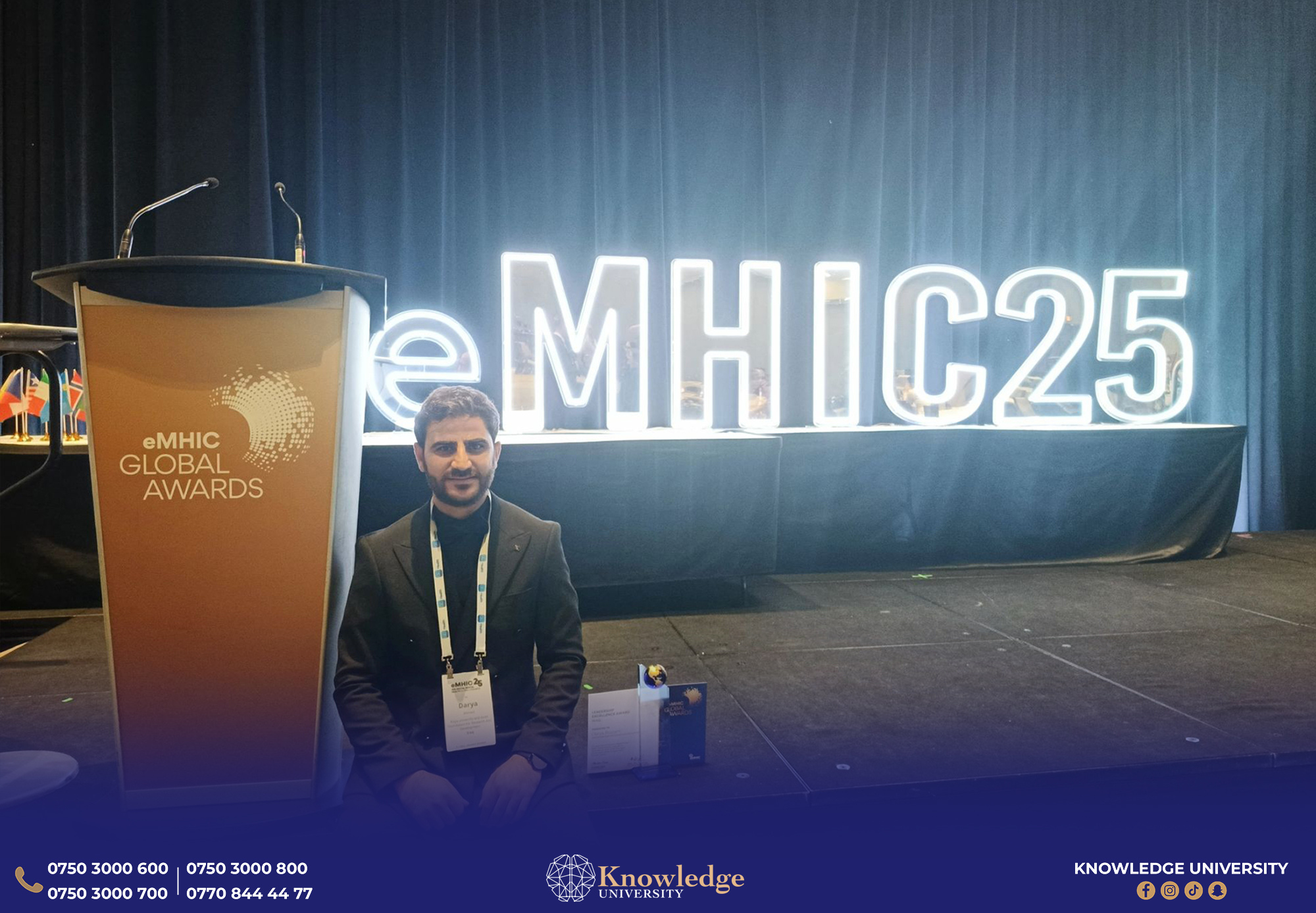 KNU Researcher Wins Global Leadership Award in Canada