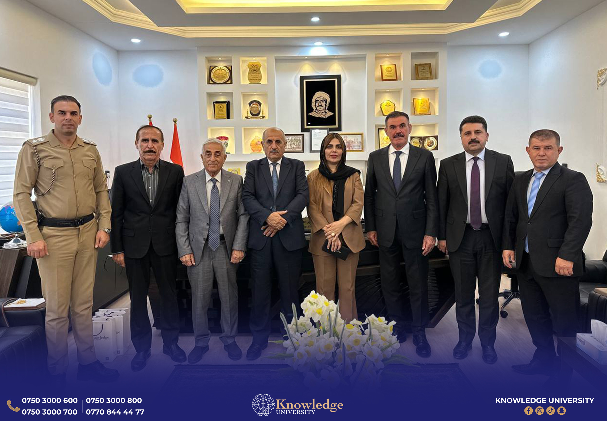 Knowledge University Delegation Visits Pirmam District Governorate