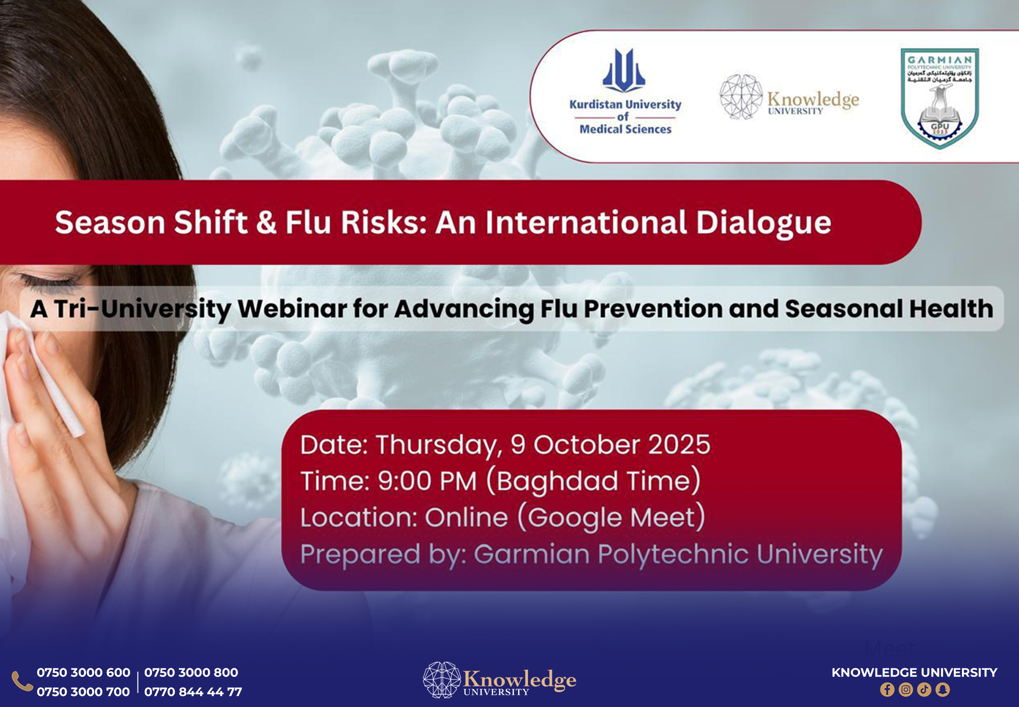 College of Pharmacy Hosts International Webinar on Flu Prevention and Seasonal Health