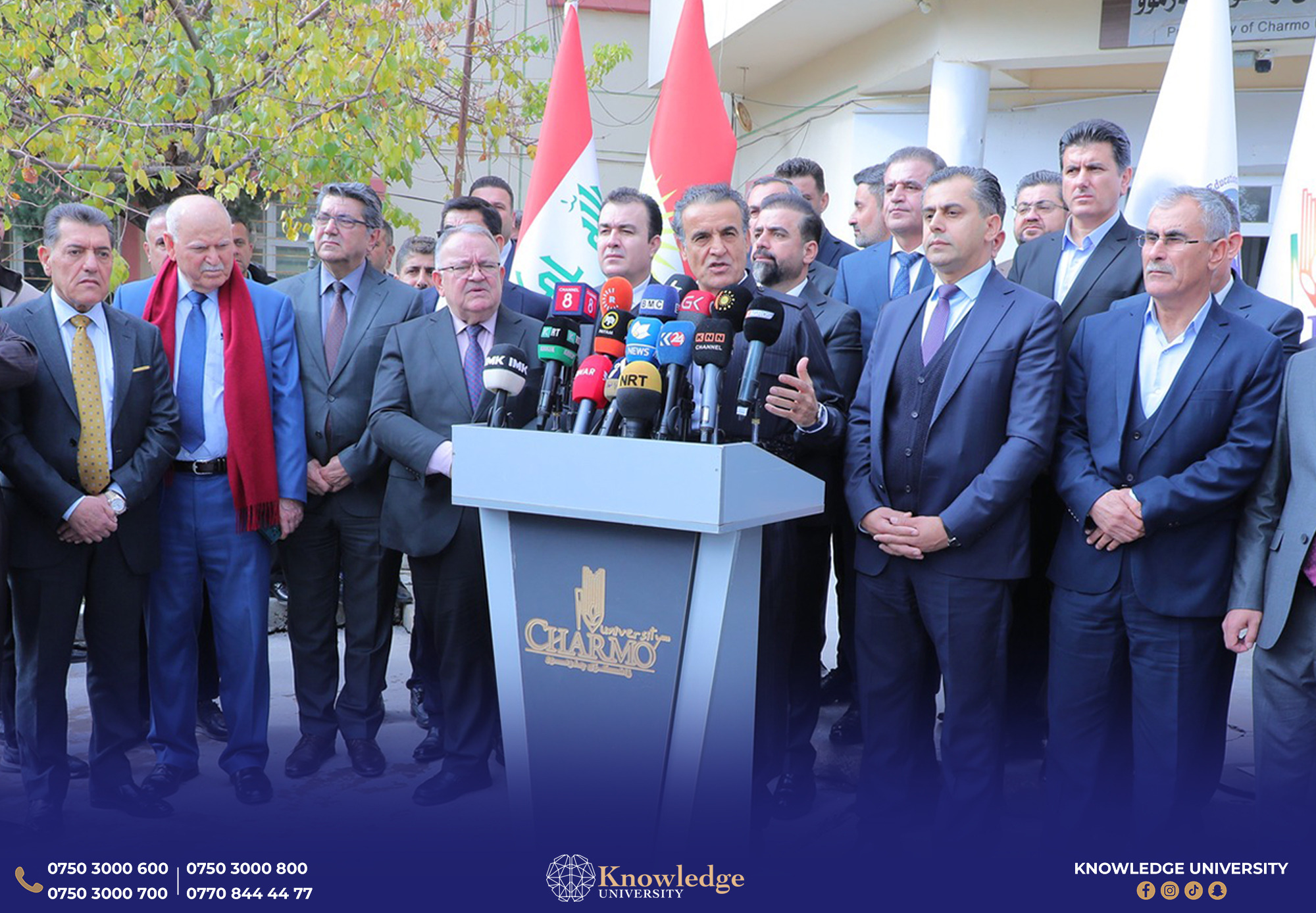 Knowledge University Provides Financial Aid to the People of Chamchamal