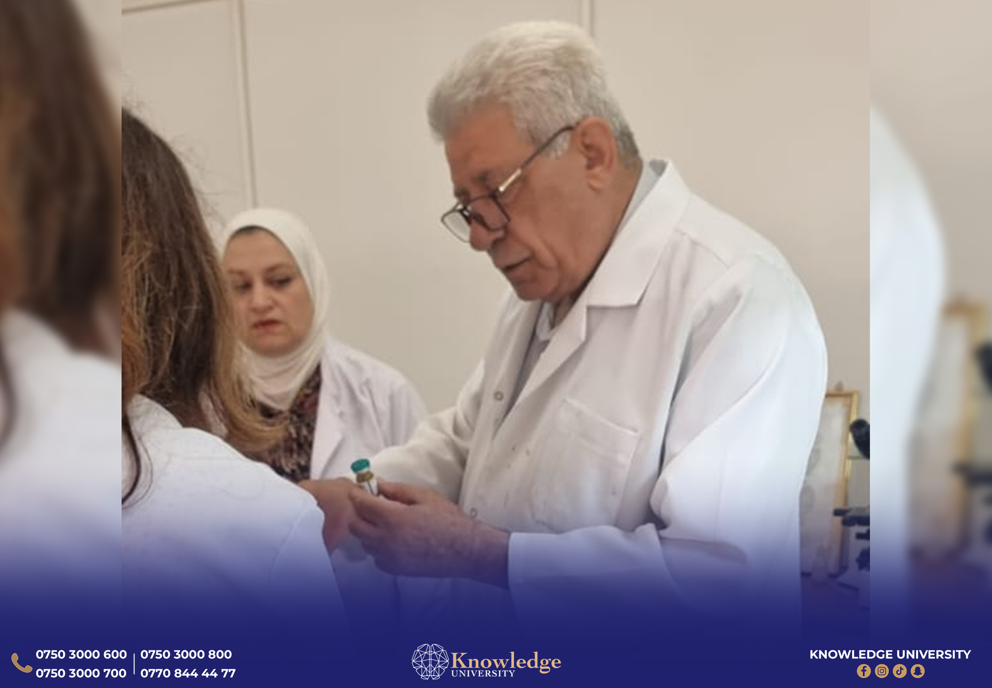 Three-Day Training Course on Identification of Salmonella in Food Conducted by Knowledge University Professor