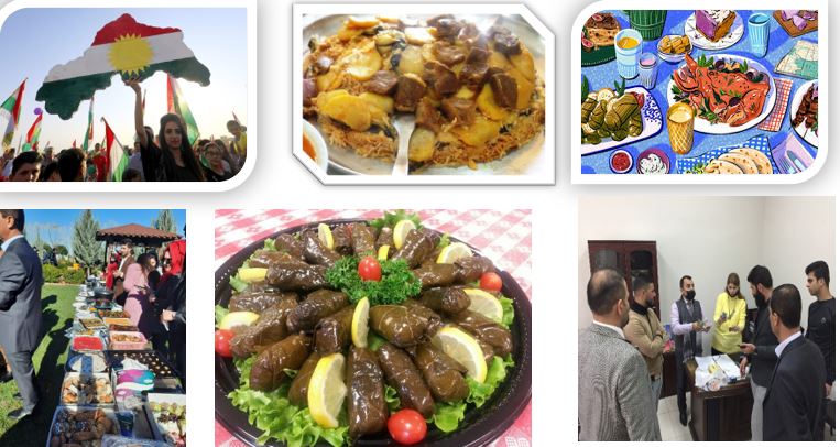 Donation through preparing Kurdish foods & sweets activity>