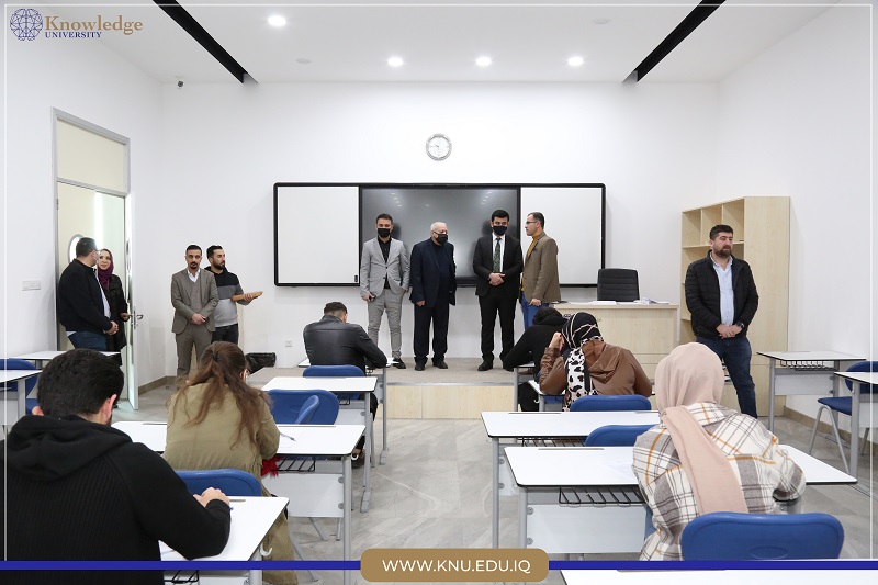 The president of Knowledge University visited the exam halls>