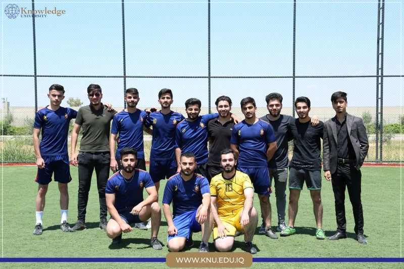 The final Football match between the Students Union and  the computer science department>