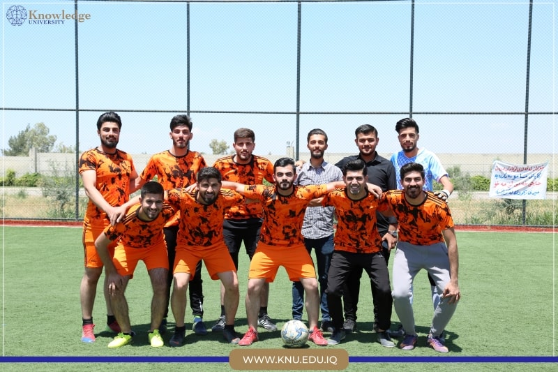 The final Football match between the Students Union and  the computer science department>