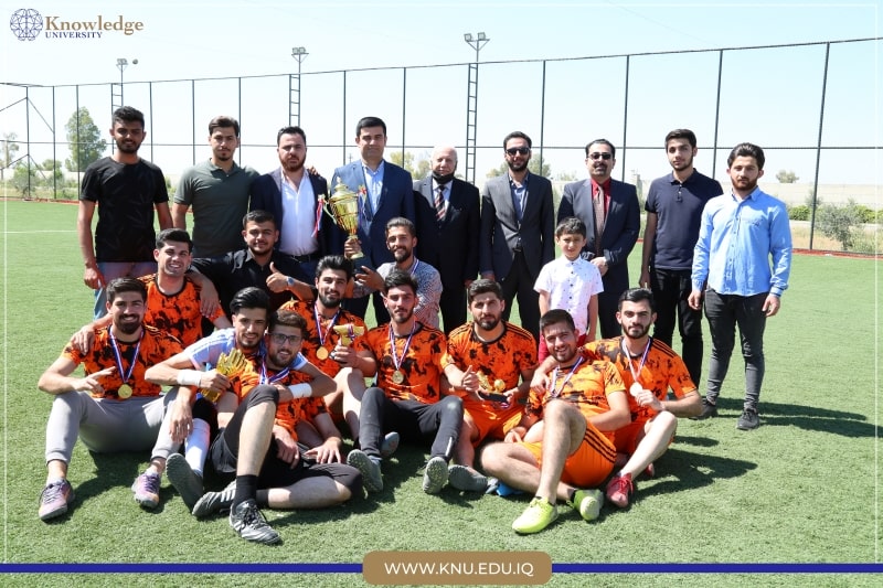The final Football match between the Students Union and  the computer science department