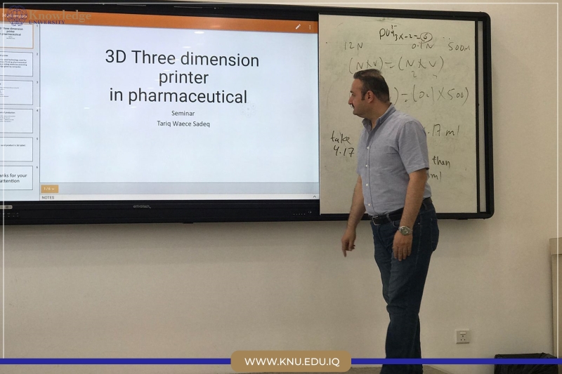 3D Three dimensions printer in pharmaceutical seminar>