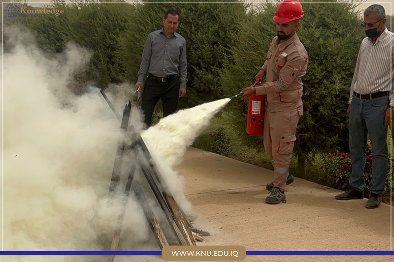 Daniel Tools Company in Erbil conducted a Fire safety training course for Knowledge University staff 