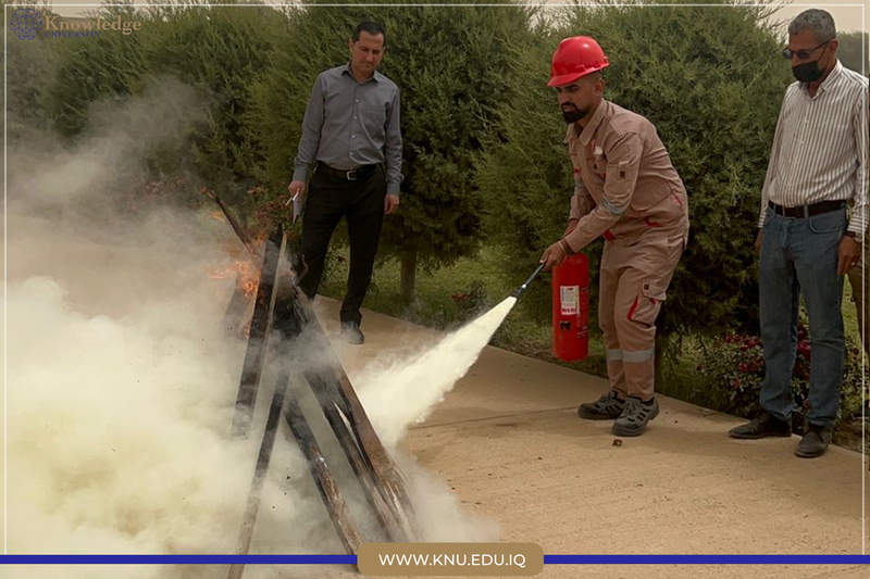 Daniel Tools Company in Erbil conducted a Fire safety training course for Knowledge University staff >