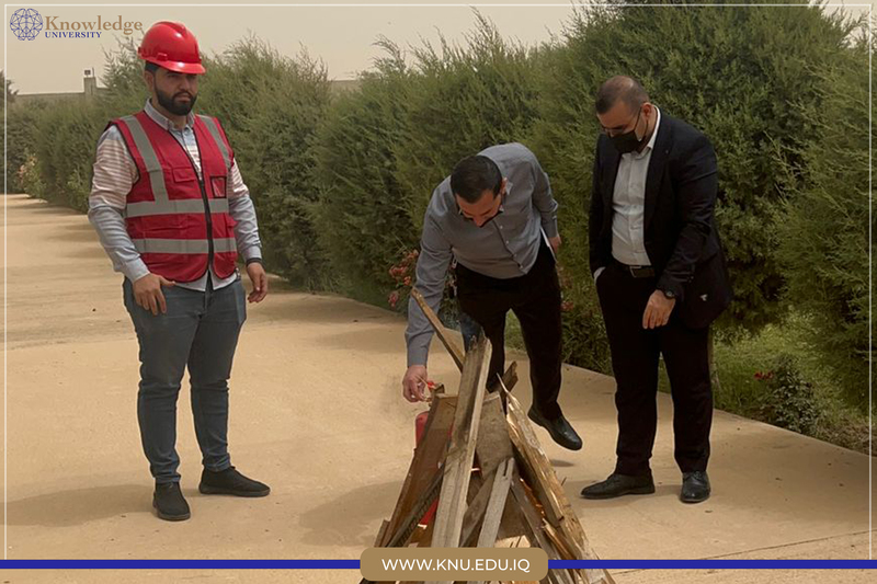 Daniel Tools Company in Erbil conducted a Fire safety training course for Knowledge University staff >