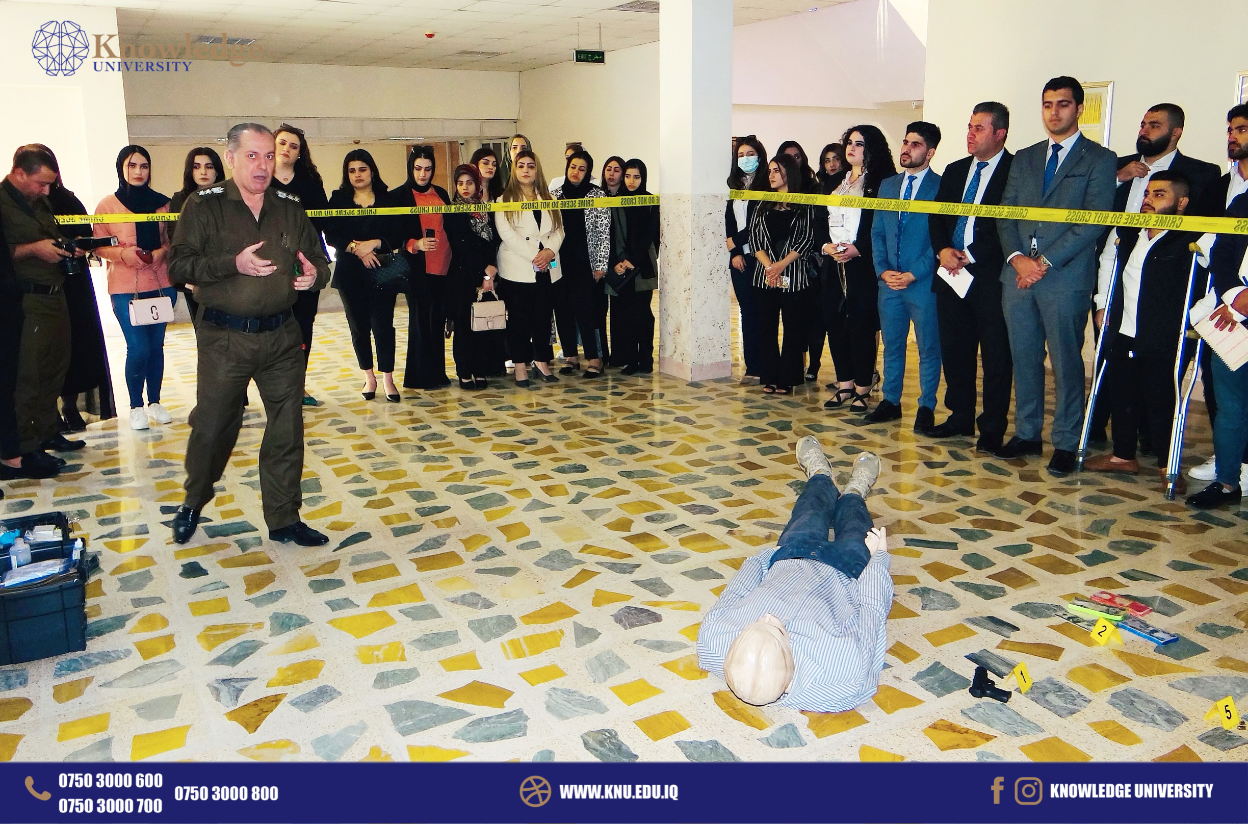 students of the Department of Law / Knowledge University, conducted a scientific trip to (KRG Criminal Investigation Directorate)>