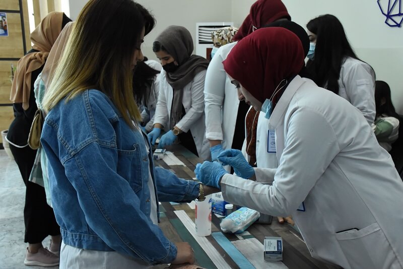 Students Organizing an Activity for Diabetes Awareness 