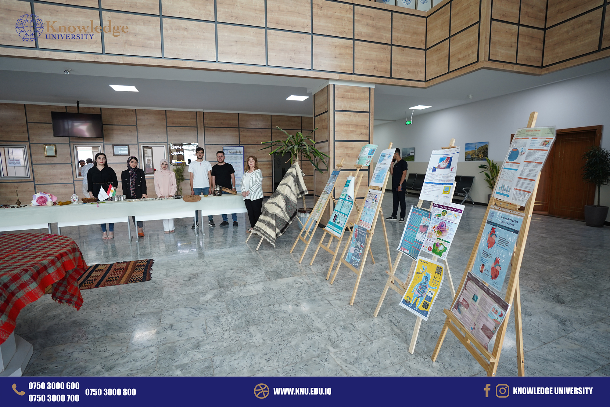 First-Stage Medical Microbiology Students Unleash Artistic Talents at Knowledge University Exhibition