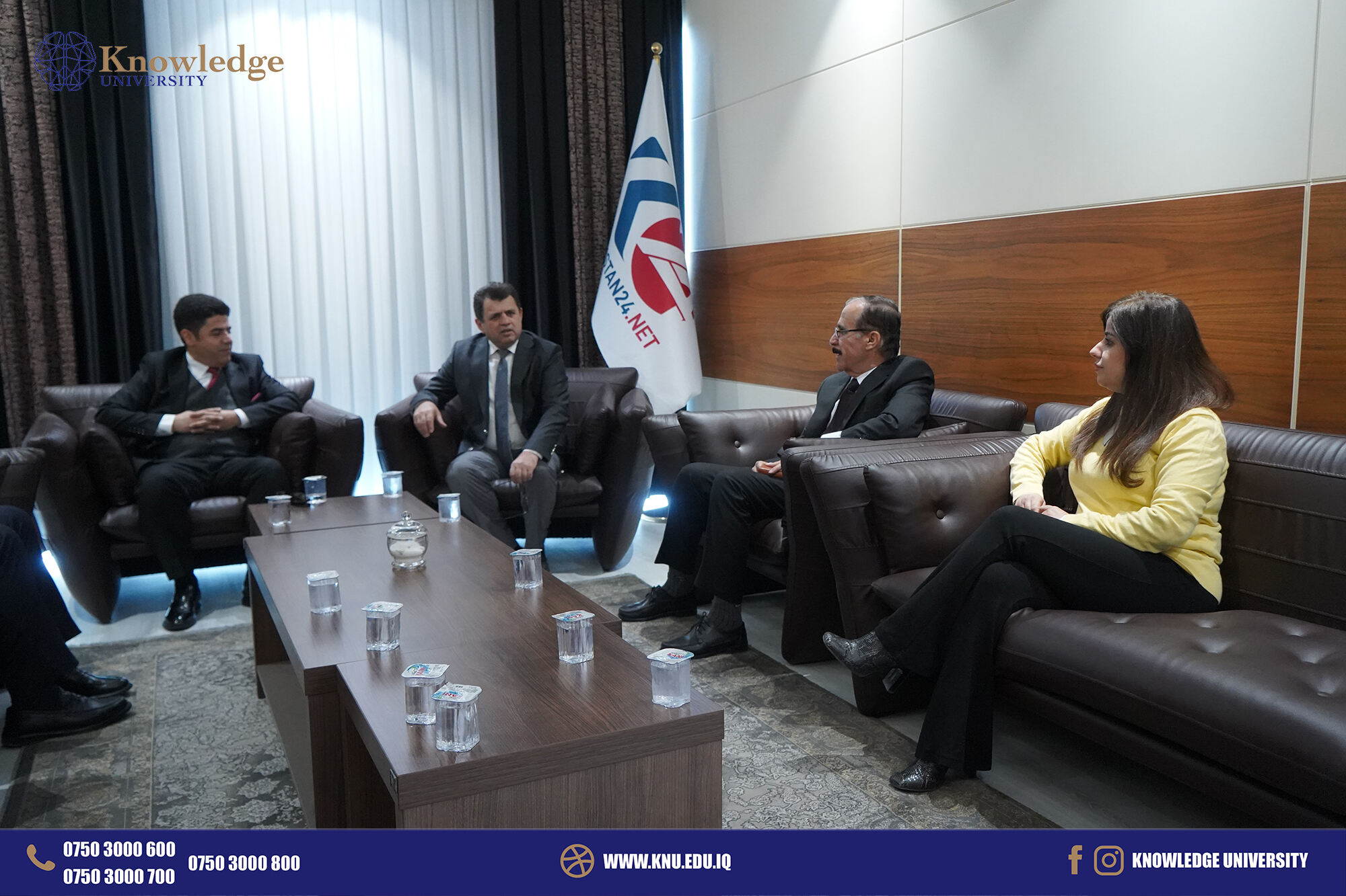 Knowledge University Delegation Forges Collaborative Ties with Kurdistan24 TV>