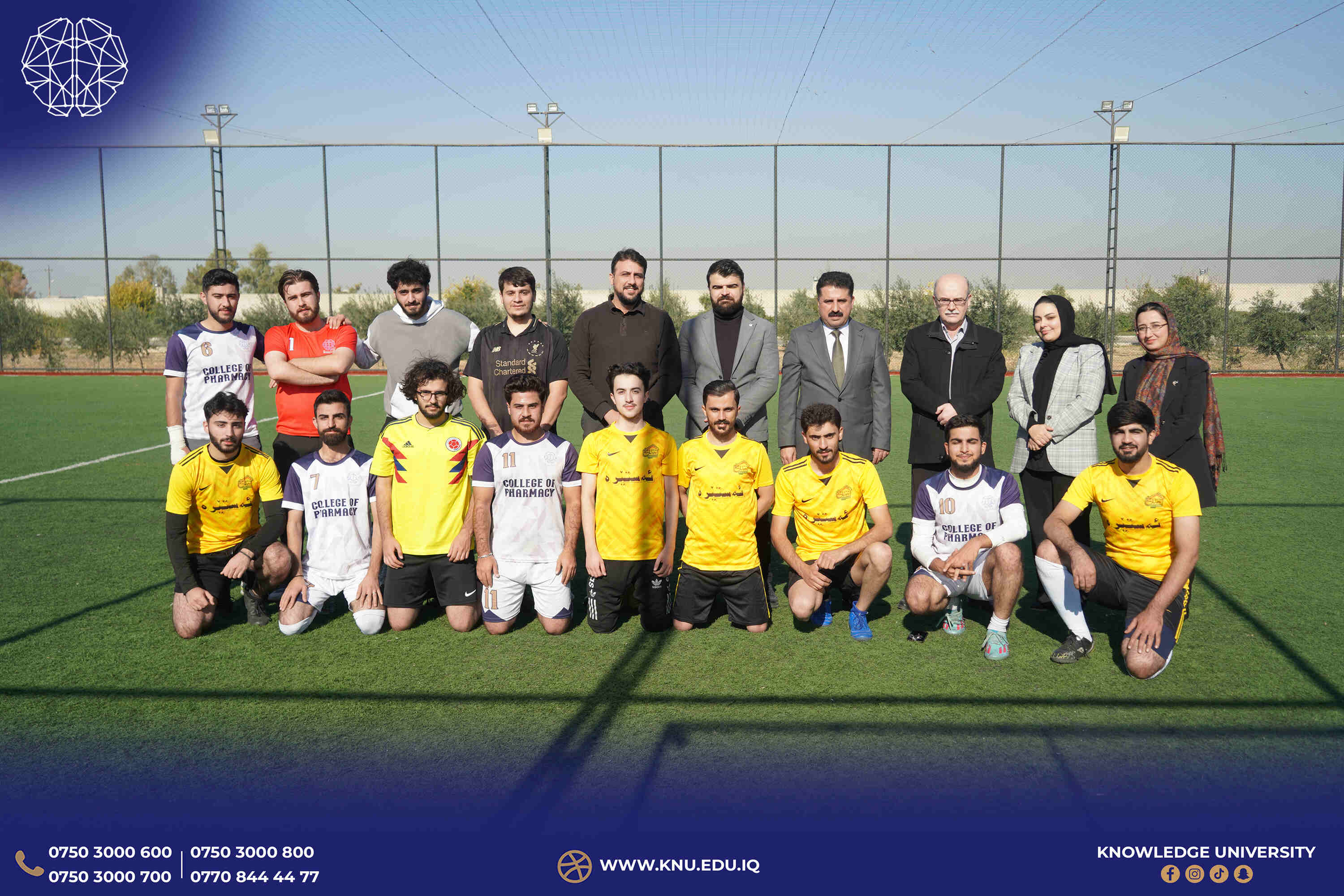 Knowledge University Hosts Finel Football Match between Colleges of Engineering and Pharmacy