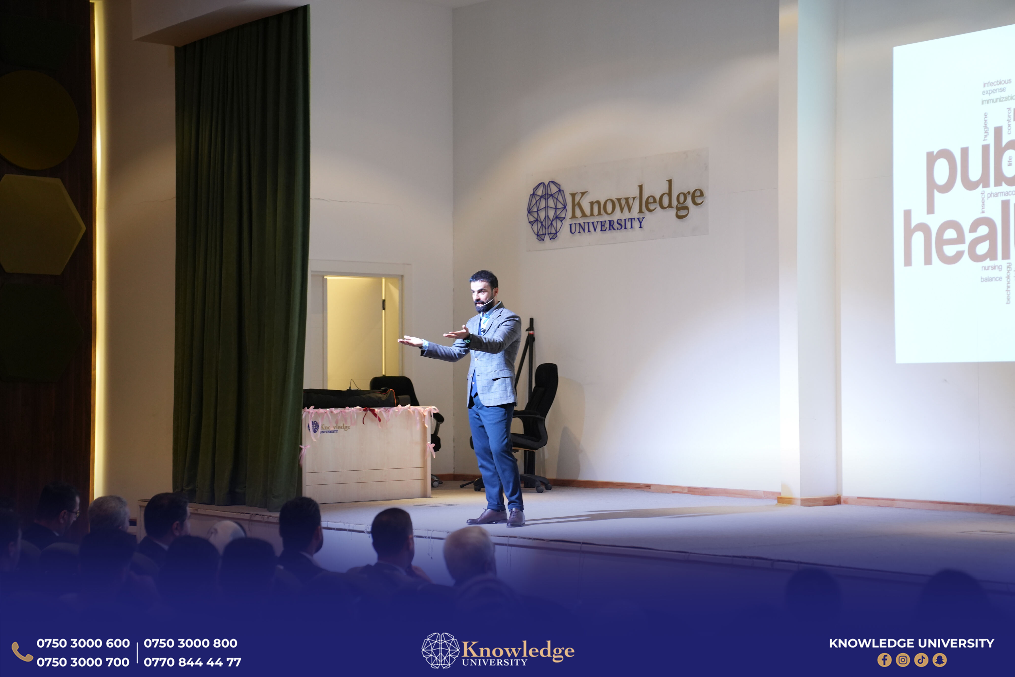Knowledge University Hosts Seminar on Public Health and Youth with Dr. Aras Bradosti